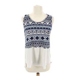 🍄Le Lis mixed media top size M